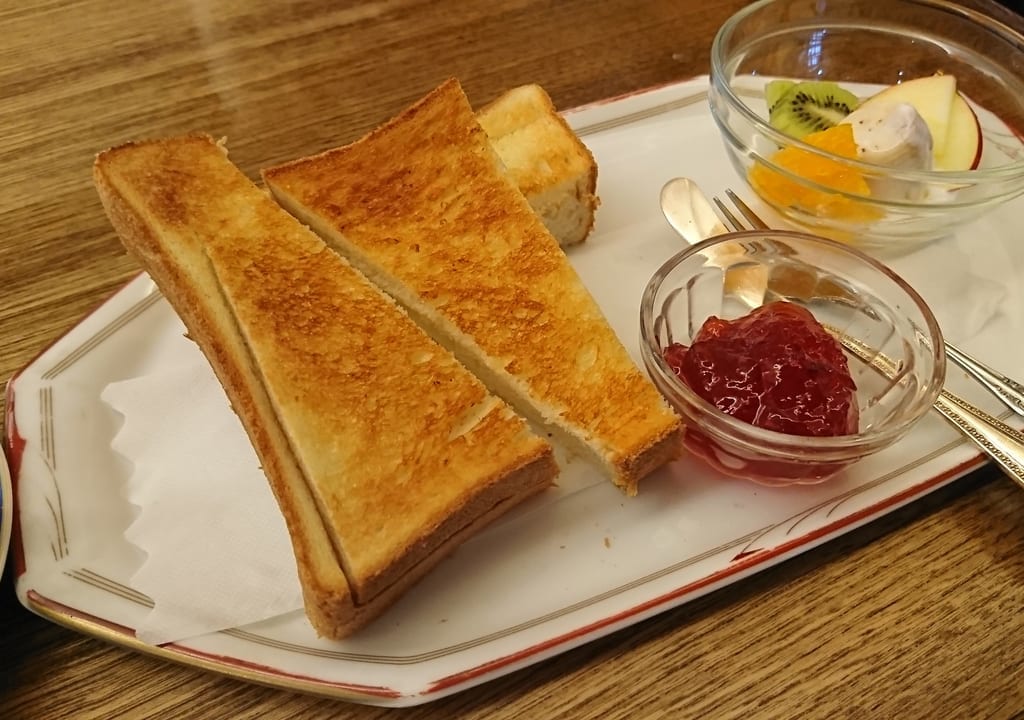 すなづか珈琲店モーニングセット