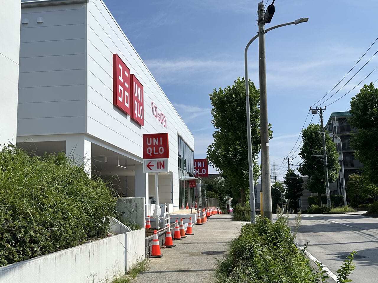 ユニクロ横浜江田店8月状況