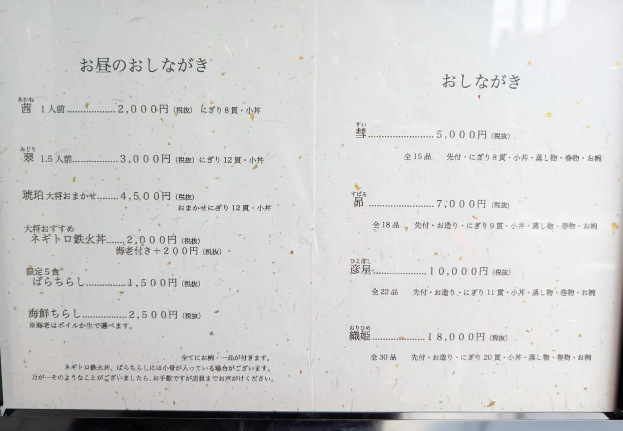 鮨 天の川